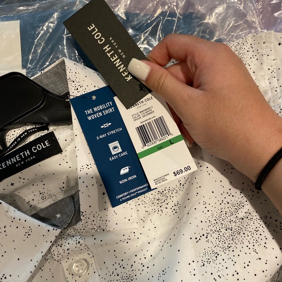 Kenneth Cole Men shirt NWT - Picture 3 of 5